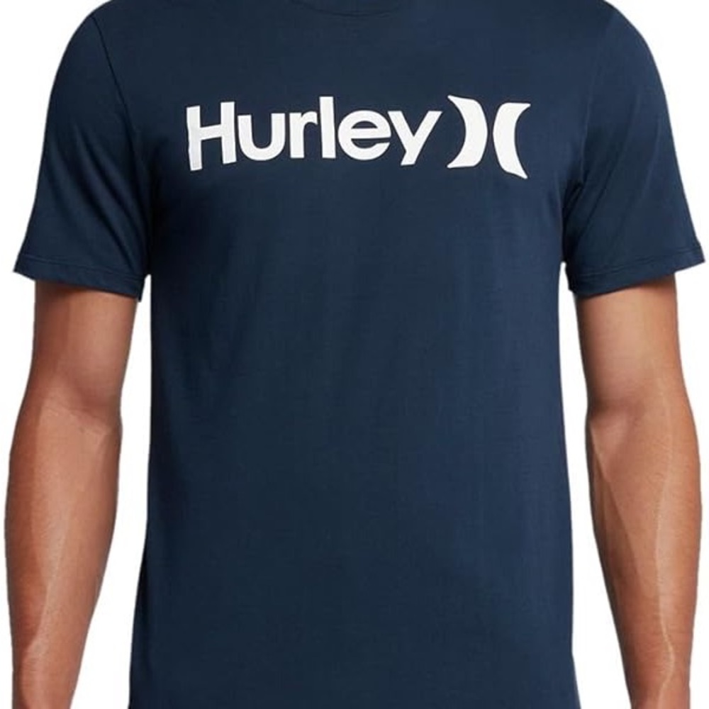 Hurley Men's Dark Blue Short Sleeve Tee